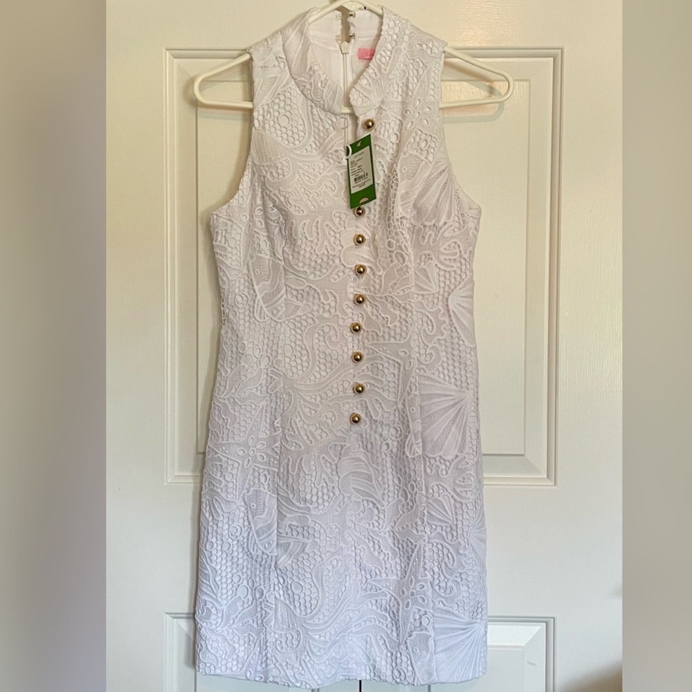 NWT Lilly Pulitzer Under the Sea Lace Alexa Shift Size 0